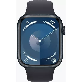 Умные часы Apple Watch Series 9 45 мм Aluminium Case GPS, Midnight Sport Band - M/L